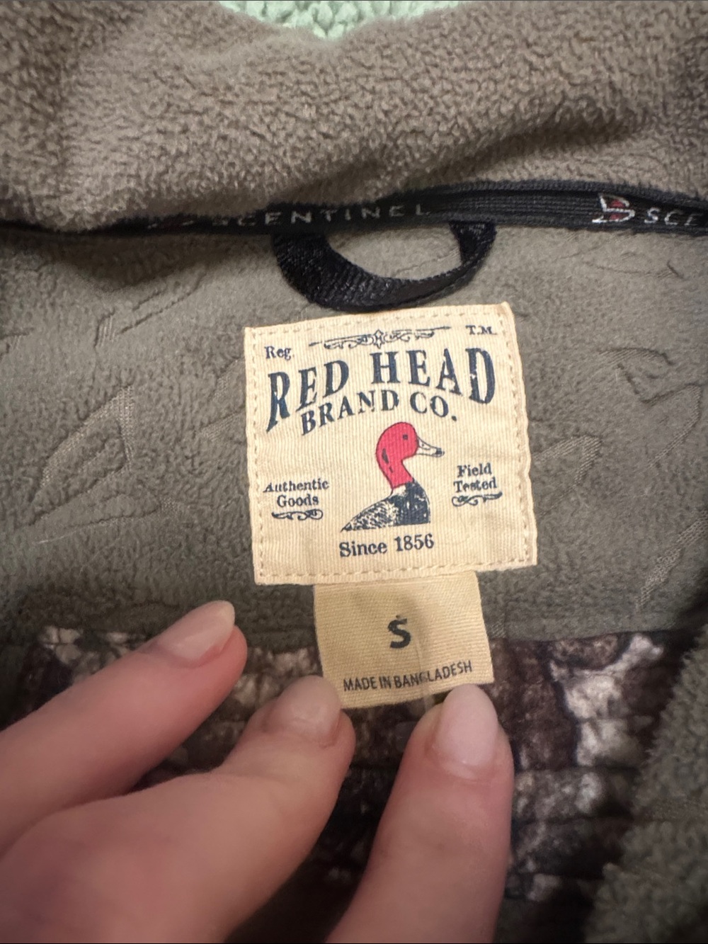 RedHead Realtree-Style Utility Jacket in Brown and Olive - warm/fleece - Picture 2 of 10